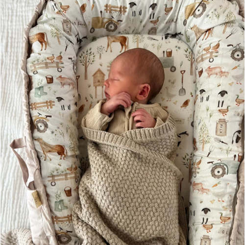 Cuddle Bug Padded Lounger - Farm Life