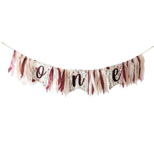 Picolette by Olivia Culpo Birthday Highchair Banner Party Decoration - Pink