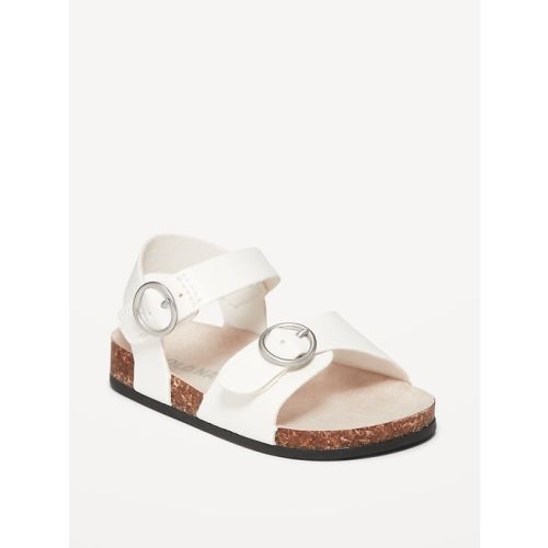 Faux-Leather Double-Buckle Sandals for Baby