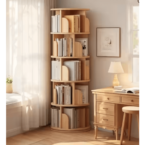 Rotating bookshelf