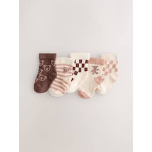 Buy Brown Baby Socks 5 Pack (0mths-2yrs) from Next USA