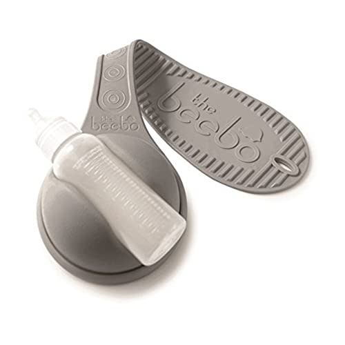 The Beebo - Free Hand Baby Bottle Holder (Charcoal - New and Improved)