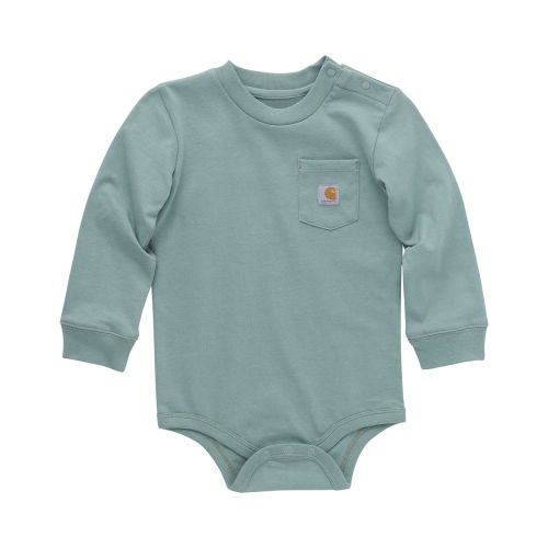 Carhartt Infant Boys' Solid Pocket Long Sleeve Onesie