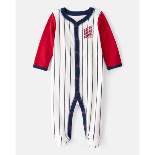 Baby Baseball Snap-Up Cotton Sleep & Play Pajamas - Carter's | Carter's