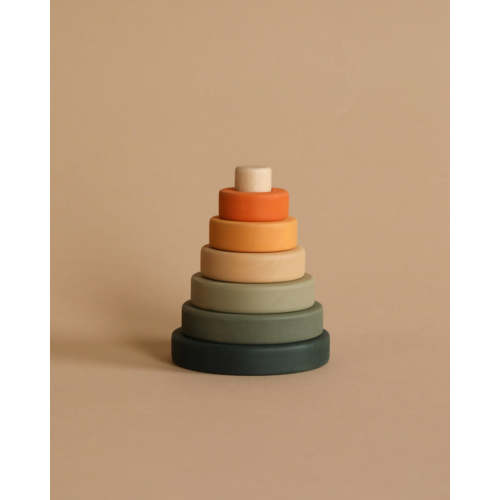 Sabo Concept Mini Wooden Pyramid Stacker - Jungle