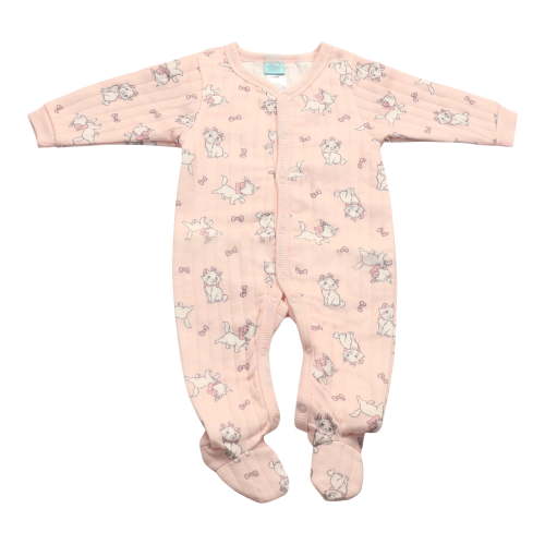 Disney Clothes Baby Girls Quilted Footie Coveralls Winnie the Pooh, Bambi and Marie Printed Onesie (0/3M-6/9M)