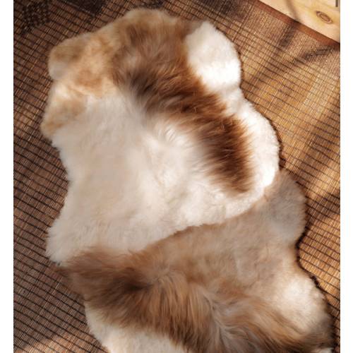 Saja Undyed Melange Sheepskin Rug
