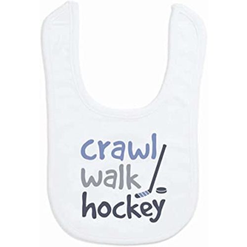 ChalkTalkSPORTS Hockey Baby Bib - Soft Microfiber Infant Bib - Hockey Baby Gift - Multiple Designs
