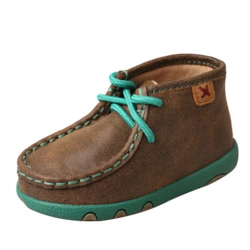 Twisted X Infant Driving Mocs Bomber and Turquoise Shoe