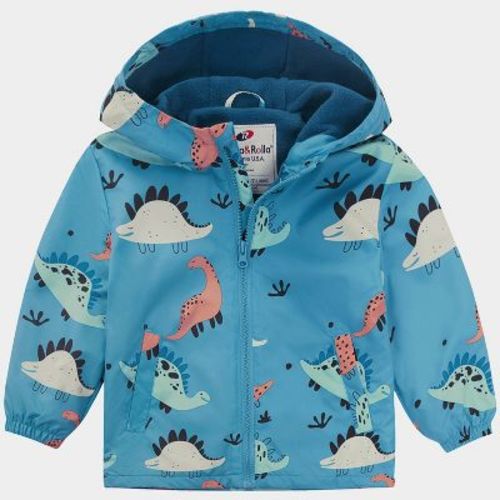 Rokka&Rolla Toddler Boys' Fleece Lined Full Zip Windbreaker Rain Jacket