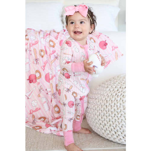 Ballpark Babes Convertible Zip Romper | Caden Lane