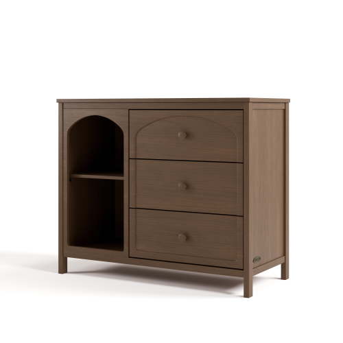 Graco Olivia 3 Drawer Combo Dresser, Hazelnut