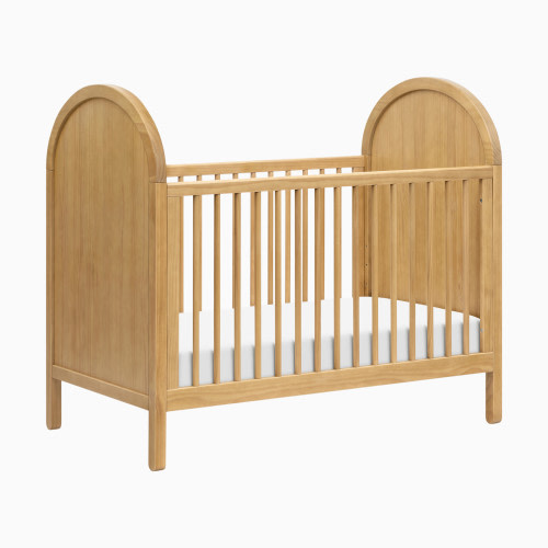 babyletto Bondi 3-in-1 Convertible Crib with Toddler Bed Conversion Kit - Honey