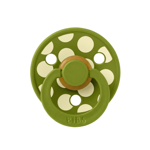 BIBS STUDIO Polka Pacifier | Wasabi/Luna | Latex – Bibsworld store US