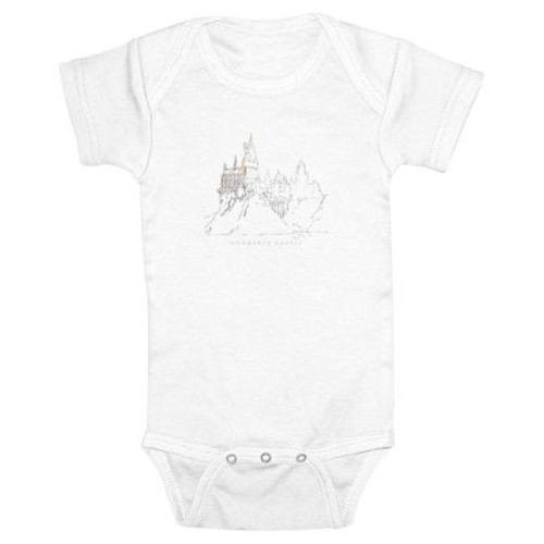 Infant's Harry Potter Hogwarts Castle Landscape Sketch Bodysuit