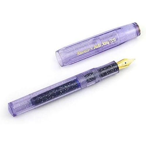 Kaweco X Hello Kitty CLASSIC Sport Fountain Pen Stardust Violet Limited Edition, Fine Nib
