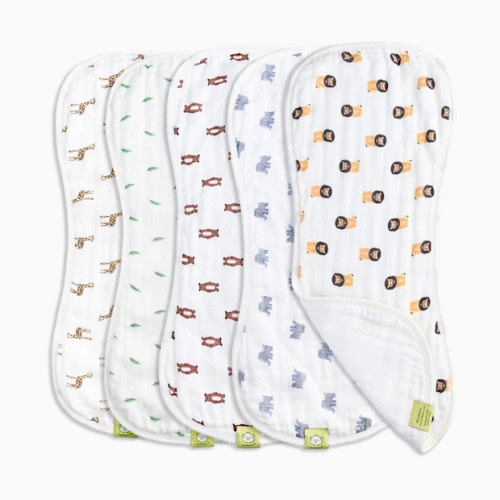 KeaBabies Softe Muslin Baby Burp Cloth - The Wild, 5