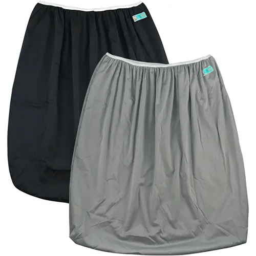 ALVABABY 2 Pack Reusable Diaper Pail Liner for Cloth Diaper,Rubbish Bag,Laundry,Fits for 13.3 Gallon Trash Can and Diaper Pails,Kitchen Garbage Cans Black +Gray PL-B2629