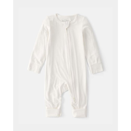 Baby 2-Way Zip PurelySoft Sleep & Play Pajama - Cream | Carter's