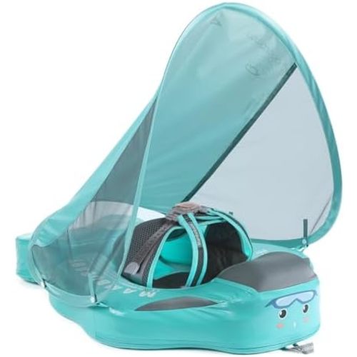 Mambobaby Float with Canopy, UPF 50+ Baby Swim Float