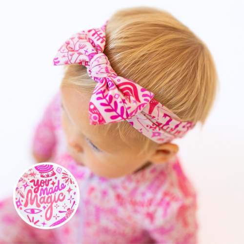 The SoftKnot Bow | Mystic Mama (Pink) | Raising Mama