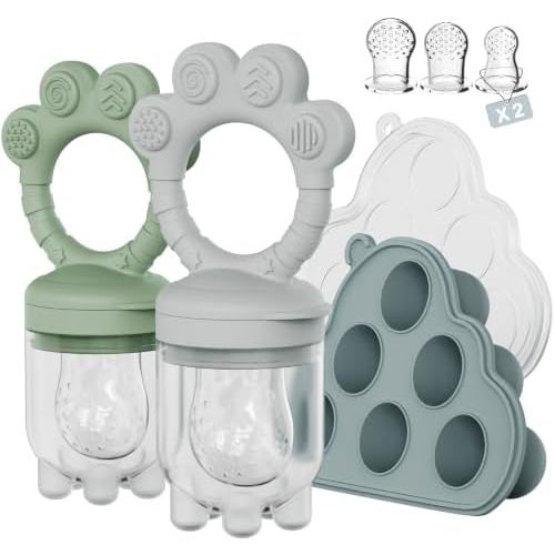 Baby Fruit Feeder，Breastmilk Popsicle Molds，Perfect for Teething Relief