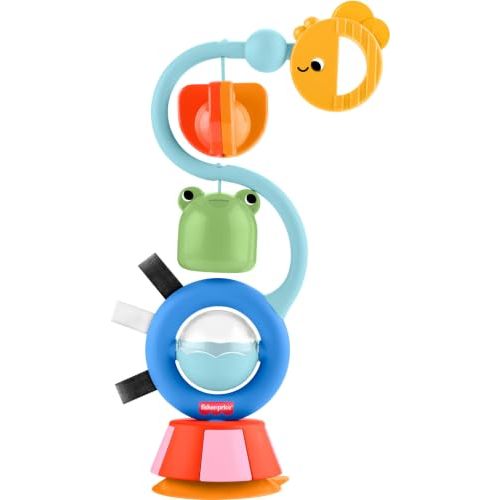 Fisher-Price Baby Toy Sensory Sounds High Chair Busy Activity with Suction Cup for Developmental Play Infants Ages+ Months
