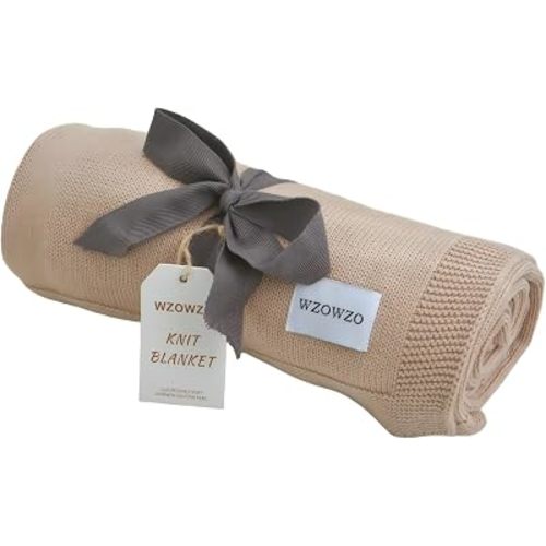 Baby Swaddle Blanket - 30x40 Inches,100% Luxury Cotton Knit, Breathable Swaddle, Soft Warm Swaddle Receiving Blanket for Newborns Infants & Toddlers