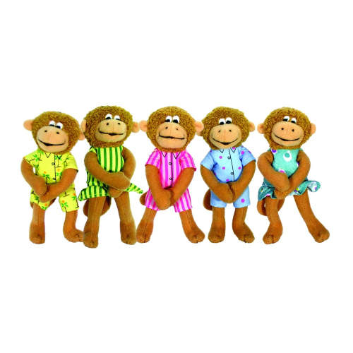 Five Little Monkeys Finger Puppet Playset