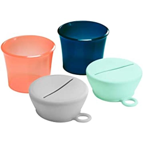 Boon SNUG Snack Cups and Lids, Multi (Set of 2)