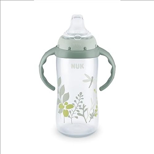 NUK for Nature Learner Cup, 10 oz, 9+ Months – BPA Free, Spill Proof Sippy Cup