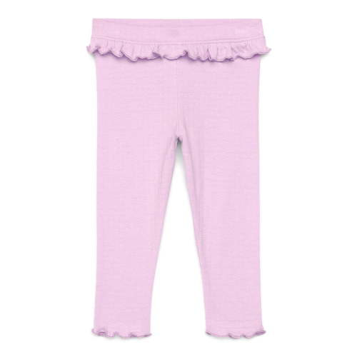 Garanimals Baby Girls Ruffle Trim Pointelle Leggings, Sizes 0M-24M
