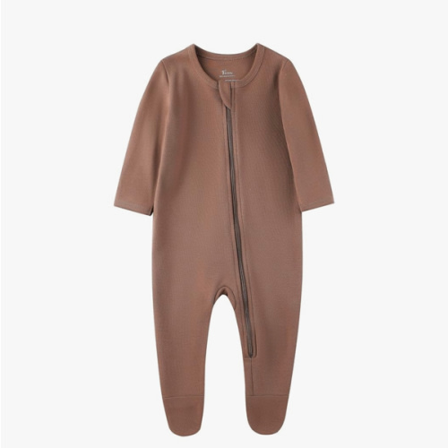O2 BABY Baby Boys Girls Organic Cotton Zip-Front Sleeper Pajamas, Footed Sleep 'n Play