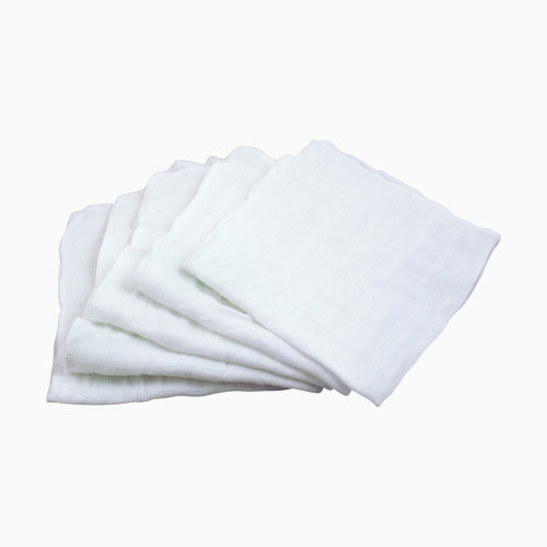 Muslin Cloths (5 Pack) - White