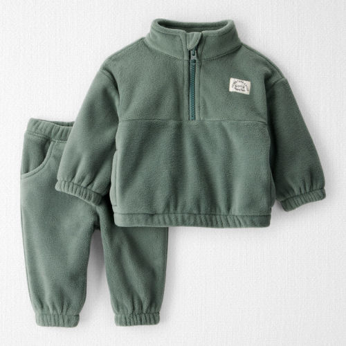 Fern Green Baby Girl 2-Piece Recycled Microfleece Set | Carter’s Oshkosh Canada