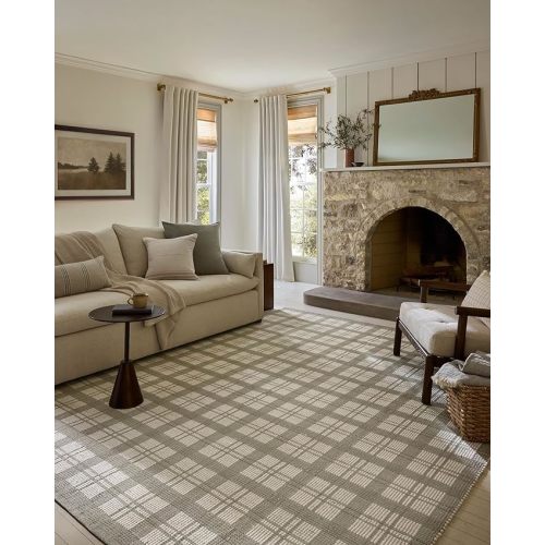 Loloi Magnolia Home by Joanna Gaines Ryder Collection RYD-01 Sage/Ivory 5'-0" x 7'-6" Area Rug