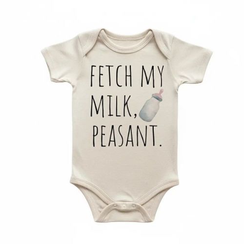 Milk Peasant Newborn Baby Onesie® Bodysuit GS1 Multicolor 0-3M
