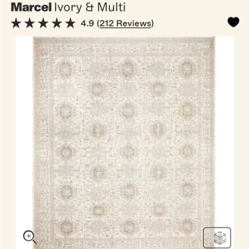 Marcel - Ivory/Multi - Washable Rug– Tumble