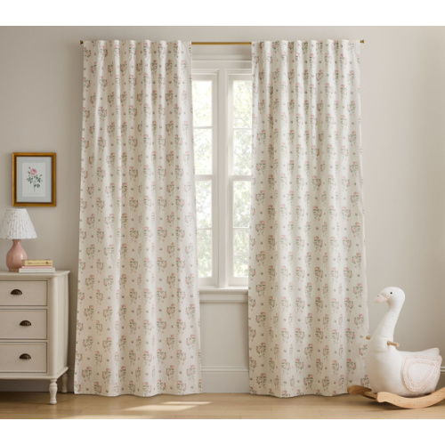 Bria Hammel Rosebud Printed Panel , 44"W x 96"L, Multi