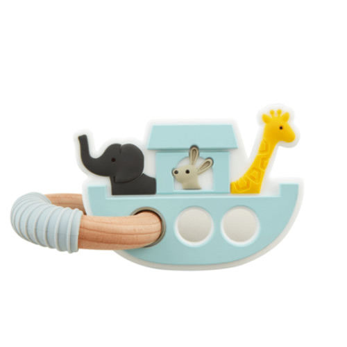 Blue Noah's Ark Teether