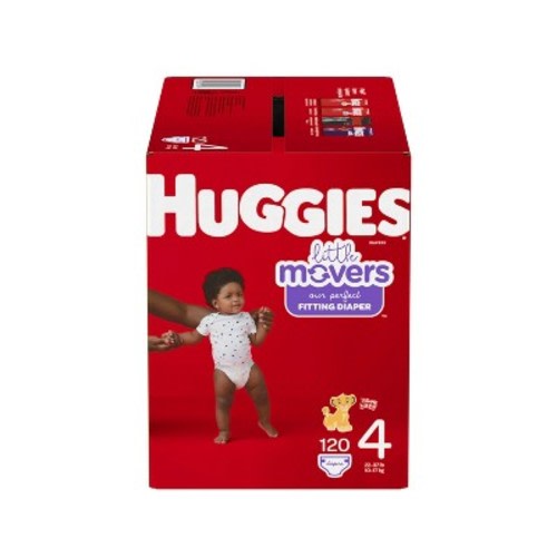 Huggies Little Movers Diapers (Size 4 - 120 Count)