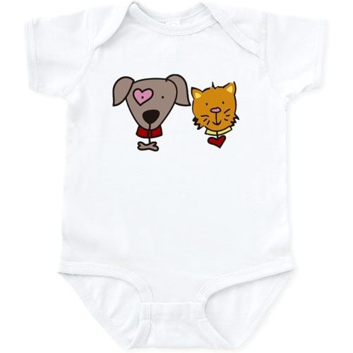 CafePress Dog and Cat Infant Bodysuit Cute Infant Bodysuit Baby Romper