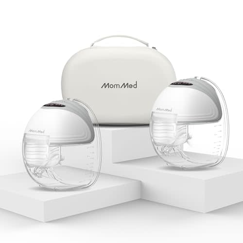 Wearable Breast Pumps (Model S21), Lightweight Rechargeable Electric Breast Pump with 3 Modes & 12 Suction Levels, Portable Breastfeeding Device with Carrying Case