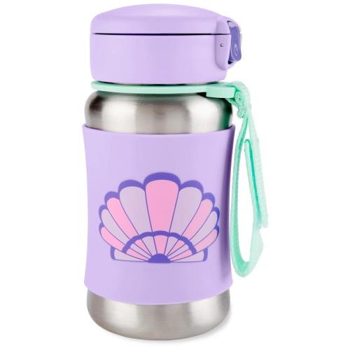 Skip Hop - Spark Style Stainless Steel Straw Bottle Seashell