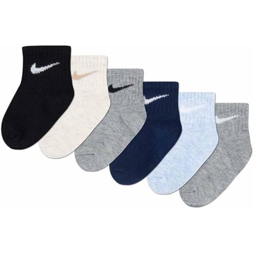 Nike Baby Boys’ 6-Pair Ankle Socks – Comfortable Everyday Fit