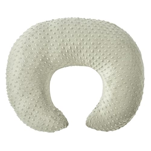 ESEN Plus Size Nursing Pillow and Body Positioner for Breast Feeding and Bottle Feeding, Ultra Soft Baby Breastfeeding Pillows with Removable Nursing Pillow Cover for Mom and Baby (Brown)