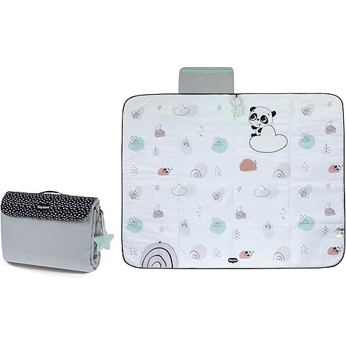 Tiny Love Black & White Décor Collection XL Outdoor Mat, Black & White