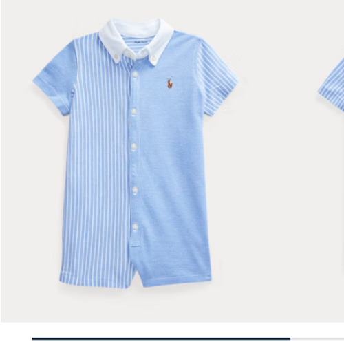 Knit Cotton Oxford Fun Shortall | Ralph Lauren