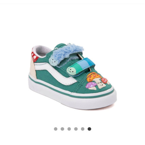 Vans Old Skool V Mushroom Skate Shoe - Baby / Toddler - Green | Journeys