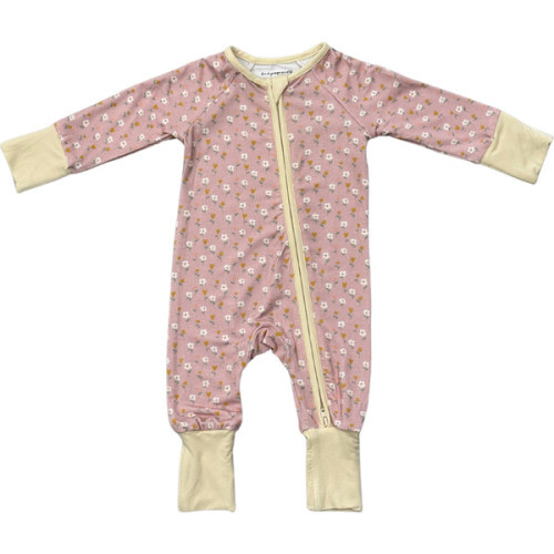 Long Sleeve Zip Romper Mini Daisy - Babysprouts | Maisonette